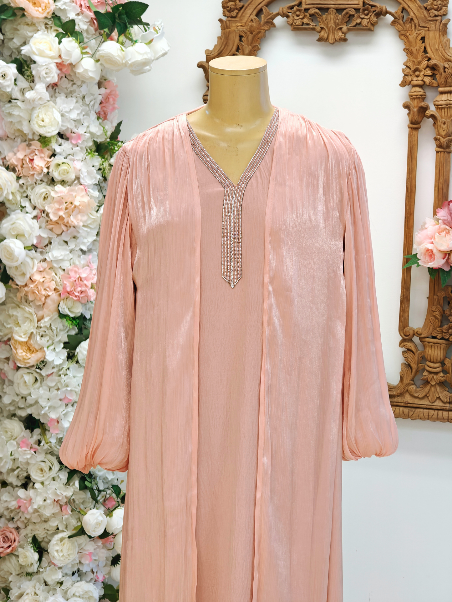 Blush Pinkl Abaya