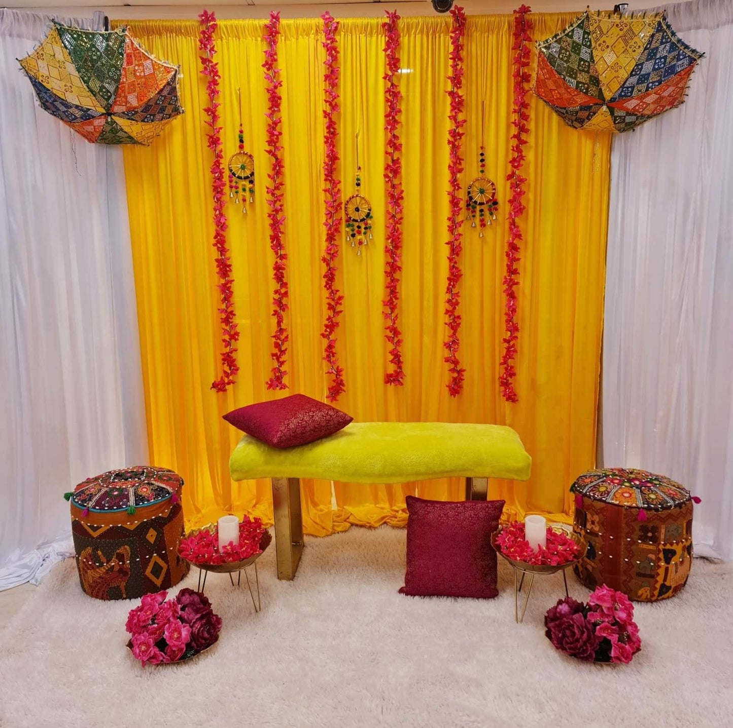 Dreamcatcher Mehndi Bench Setup