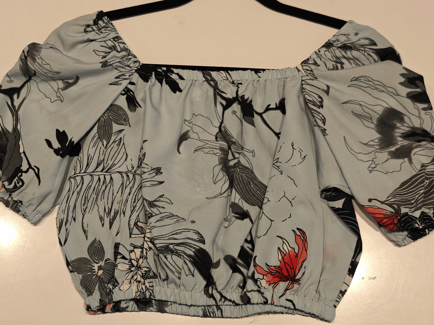 Botanic Breeze Blouse – Sky Bloom