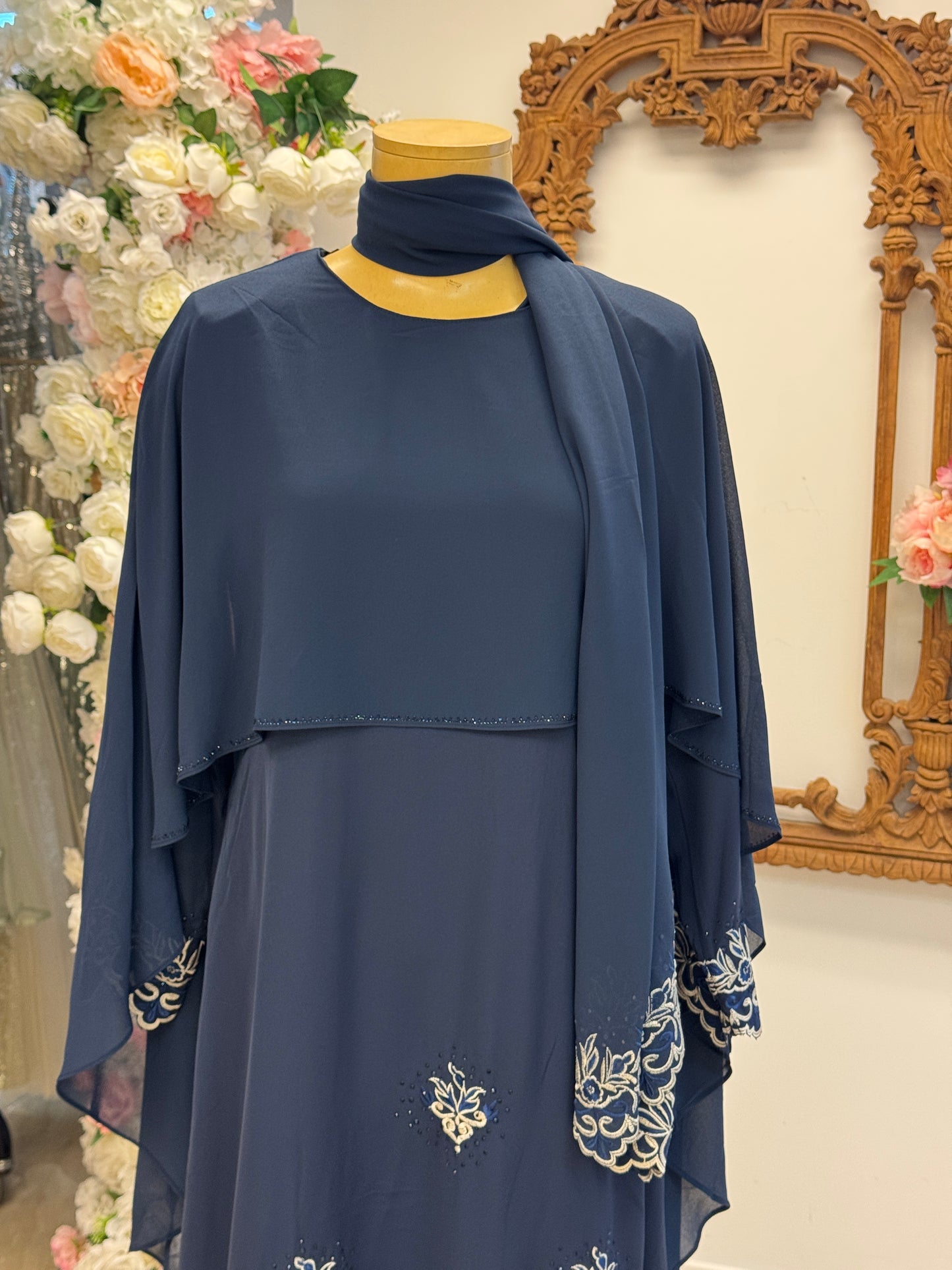 Celestial Navy Abaya