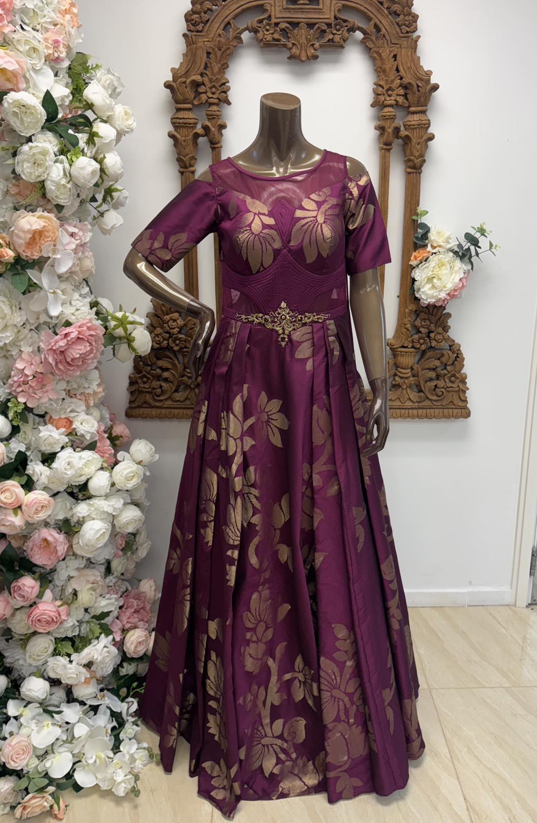 Magenta Silk (cold-shoulder)