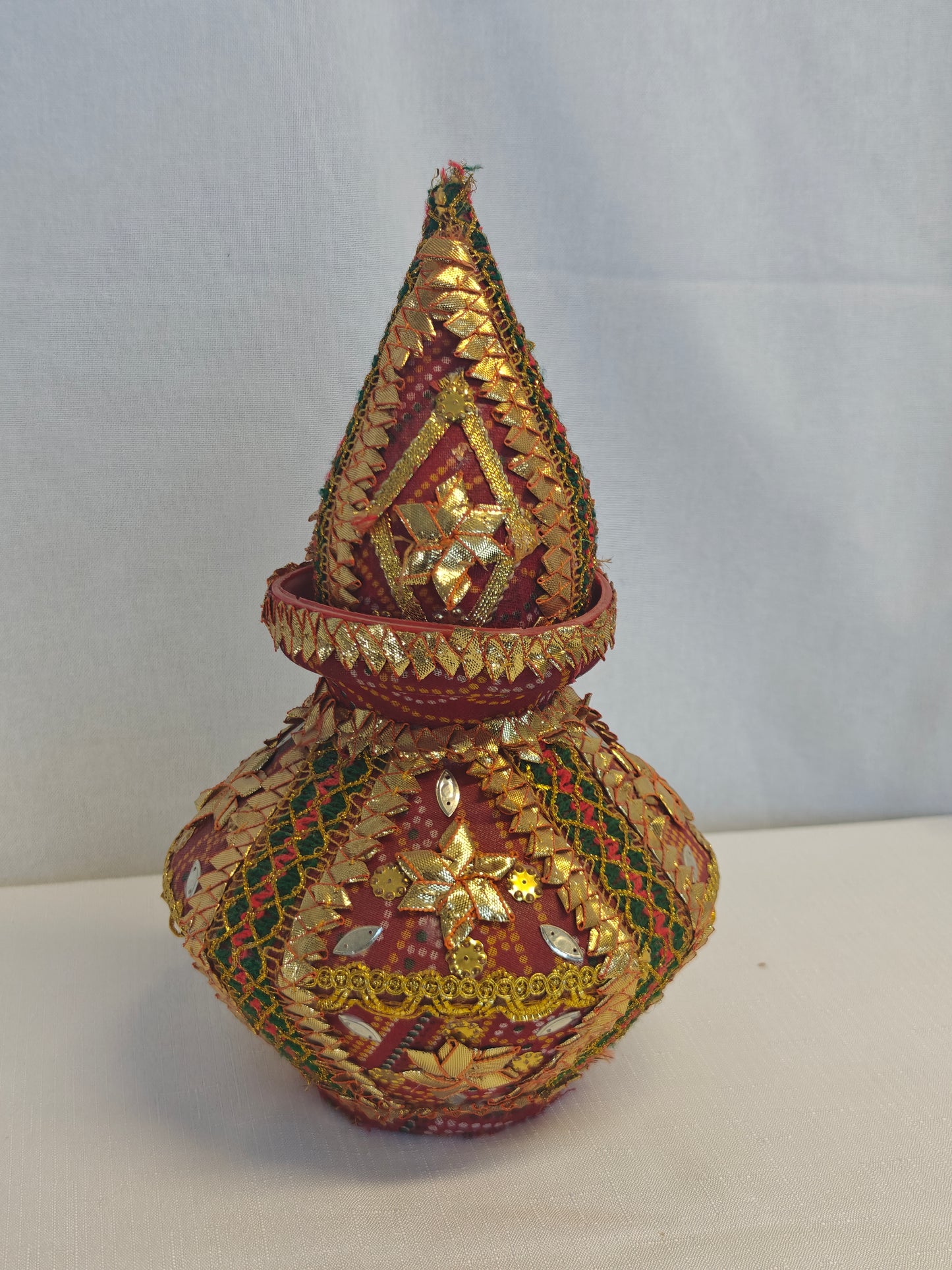 Embroidered Festive Kalash with Top