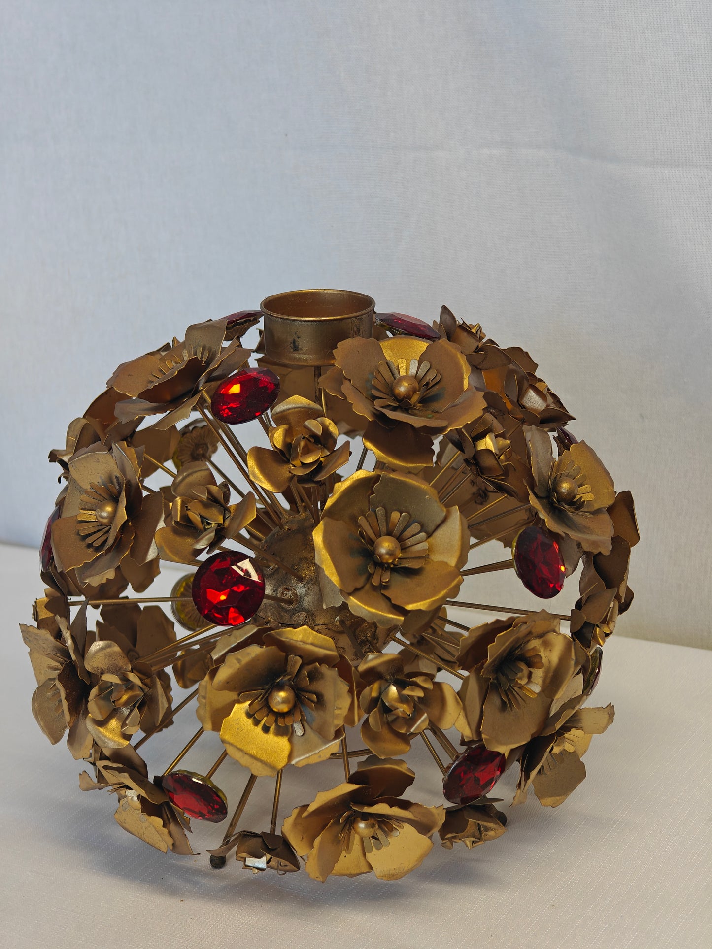 Golden Bloom Candle Sphere