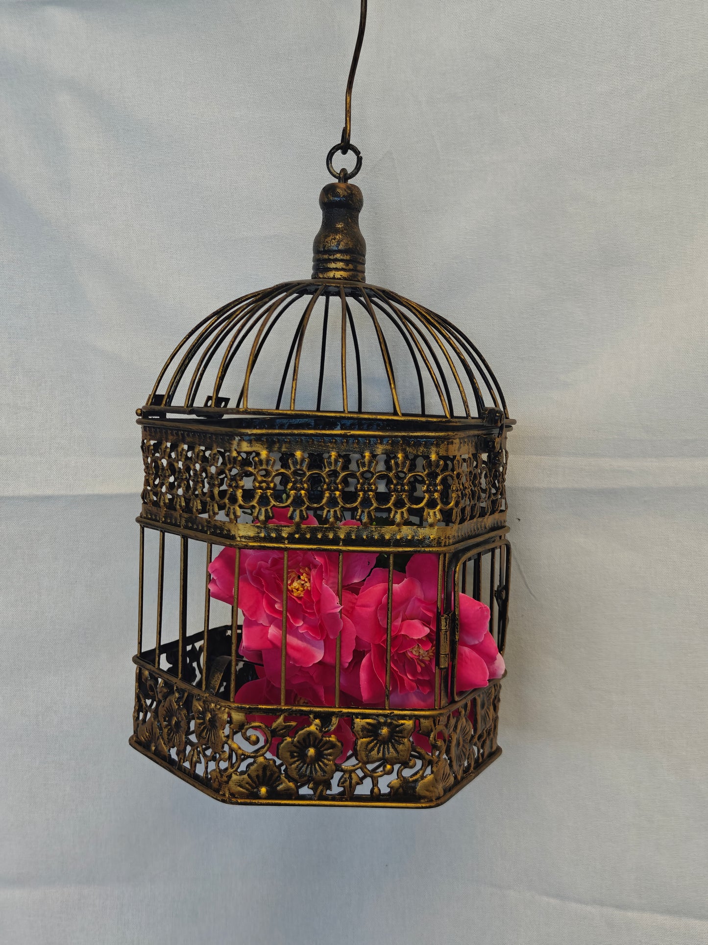 Antique Bloom Birdcage Accent