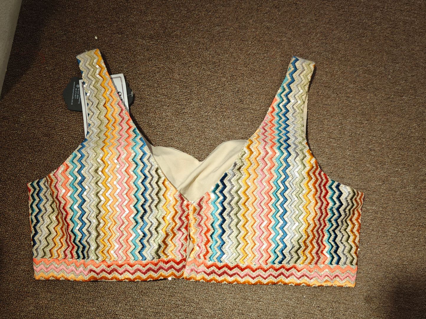 Zigzag Sequin Blouse – Prism Pulse