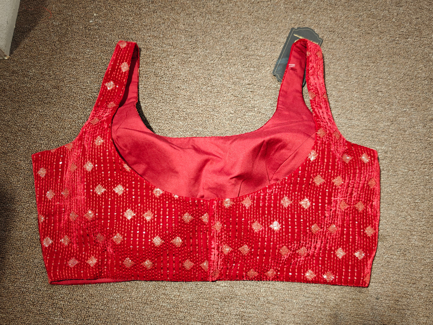 Embroidered Choli – Ruby Lattice