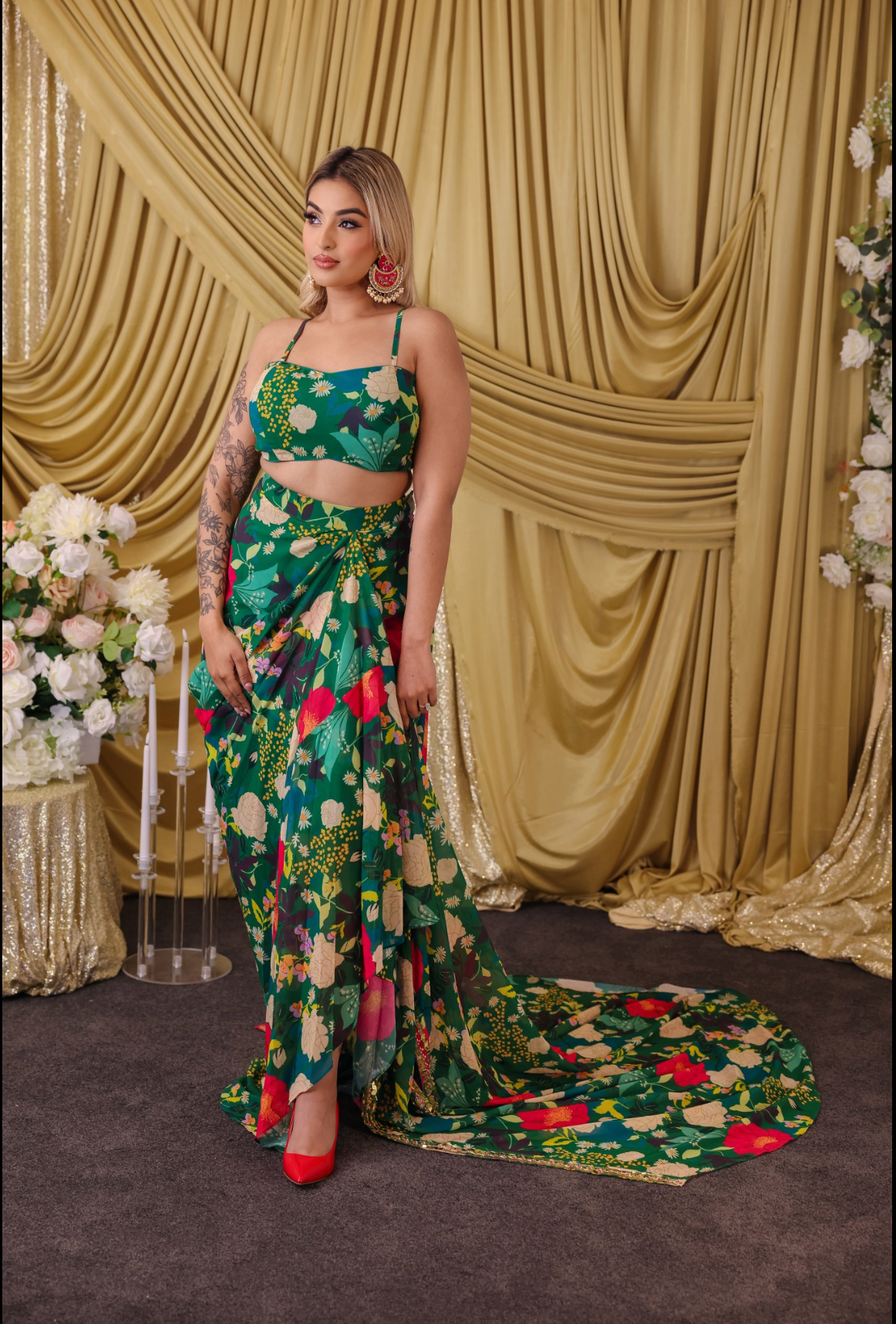 Floral Drape Set