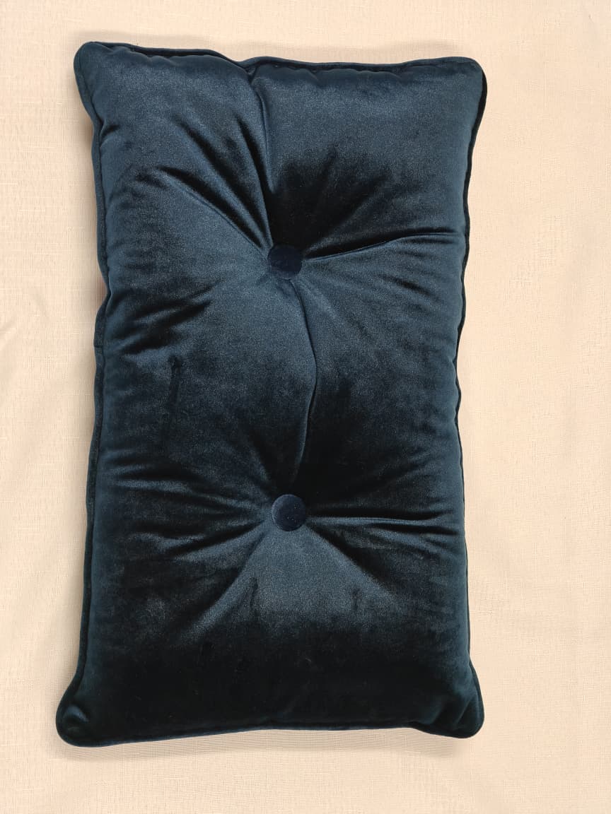 Midnight Velvet Tufted Lounge Cushion