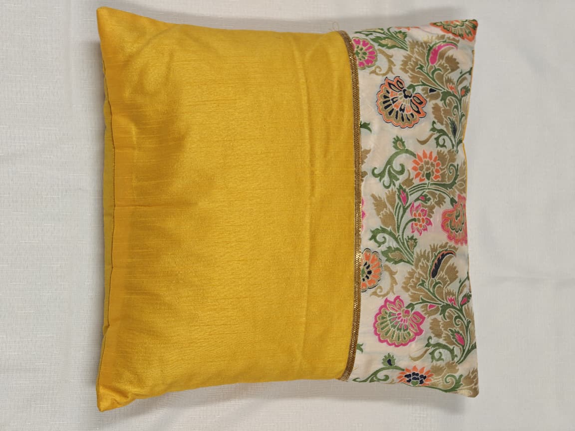 Marigold Bloom Split Panel Cushion