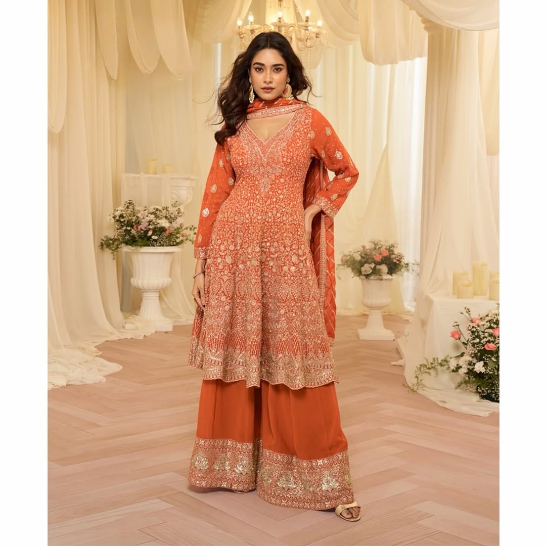 Long Top Palazzo – Orange