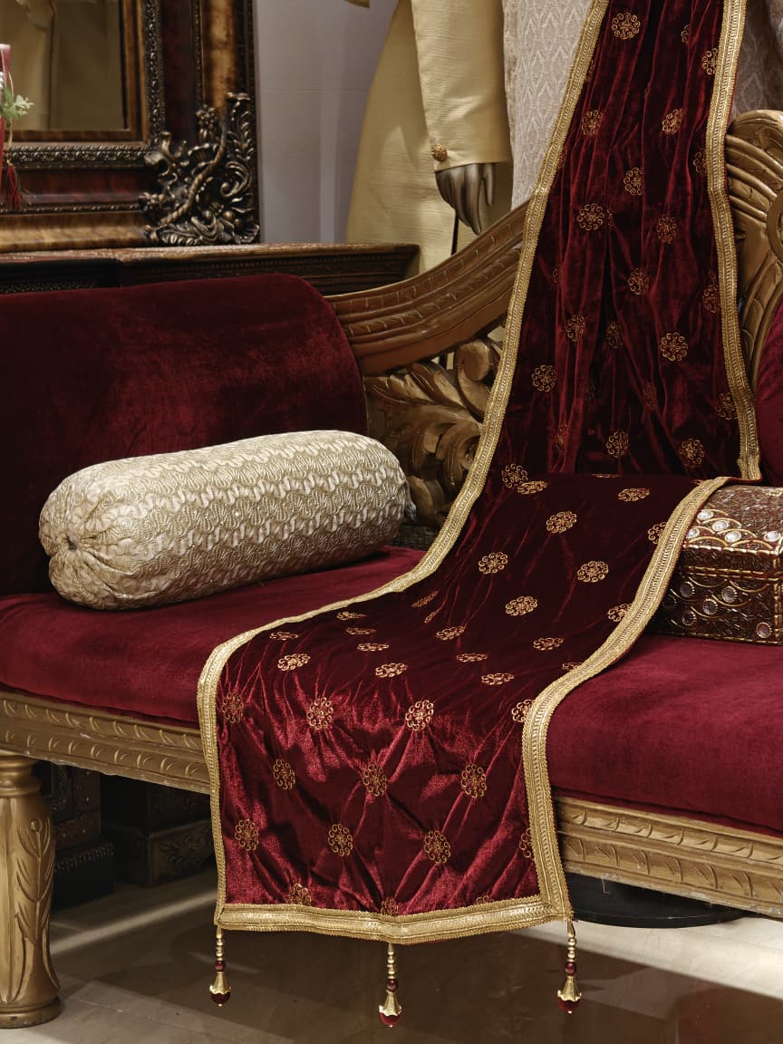 Velvet Maroon Shaw