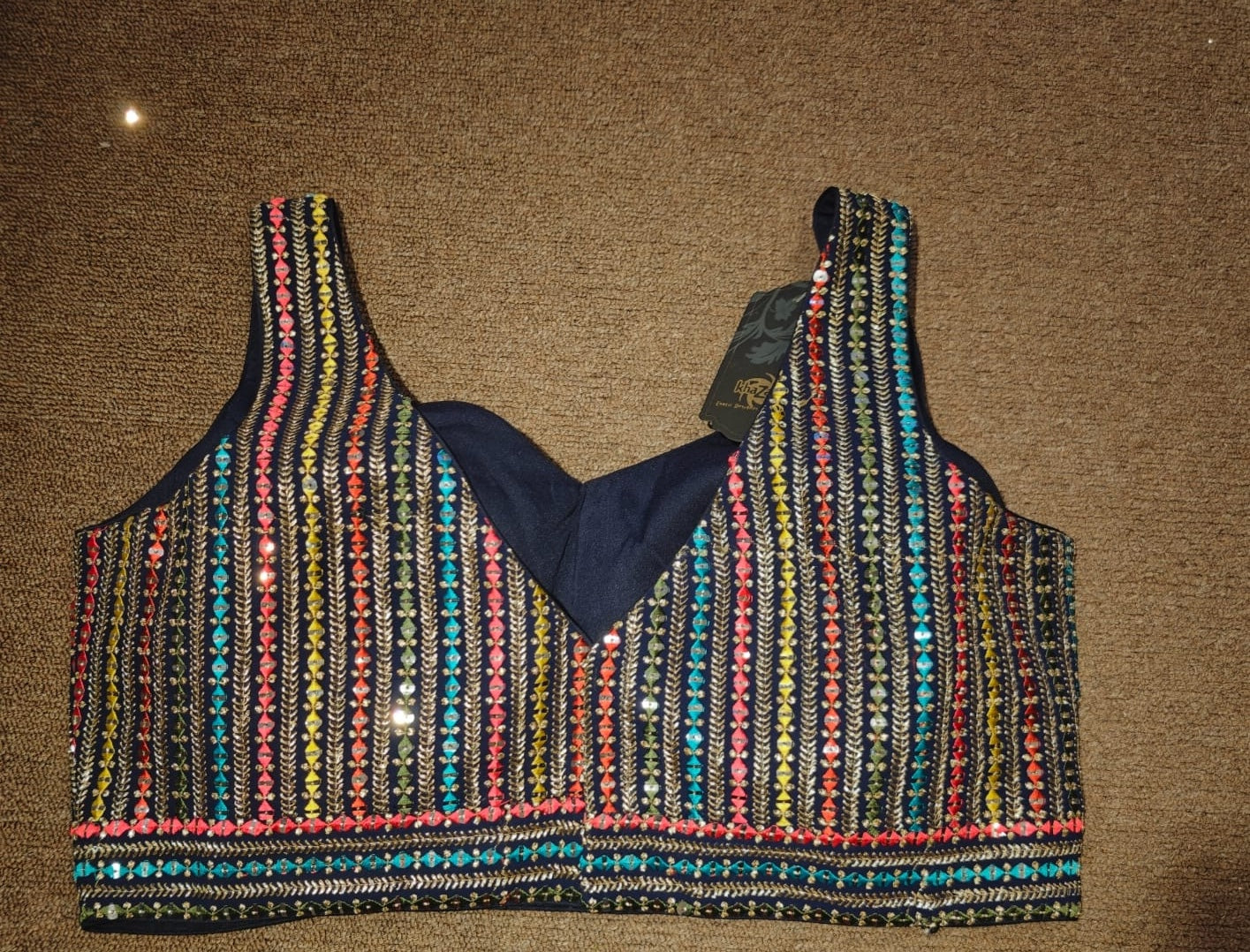 Sequin Stripe Blouse – Festival Parade