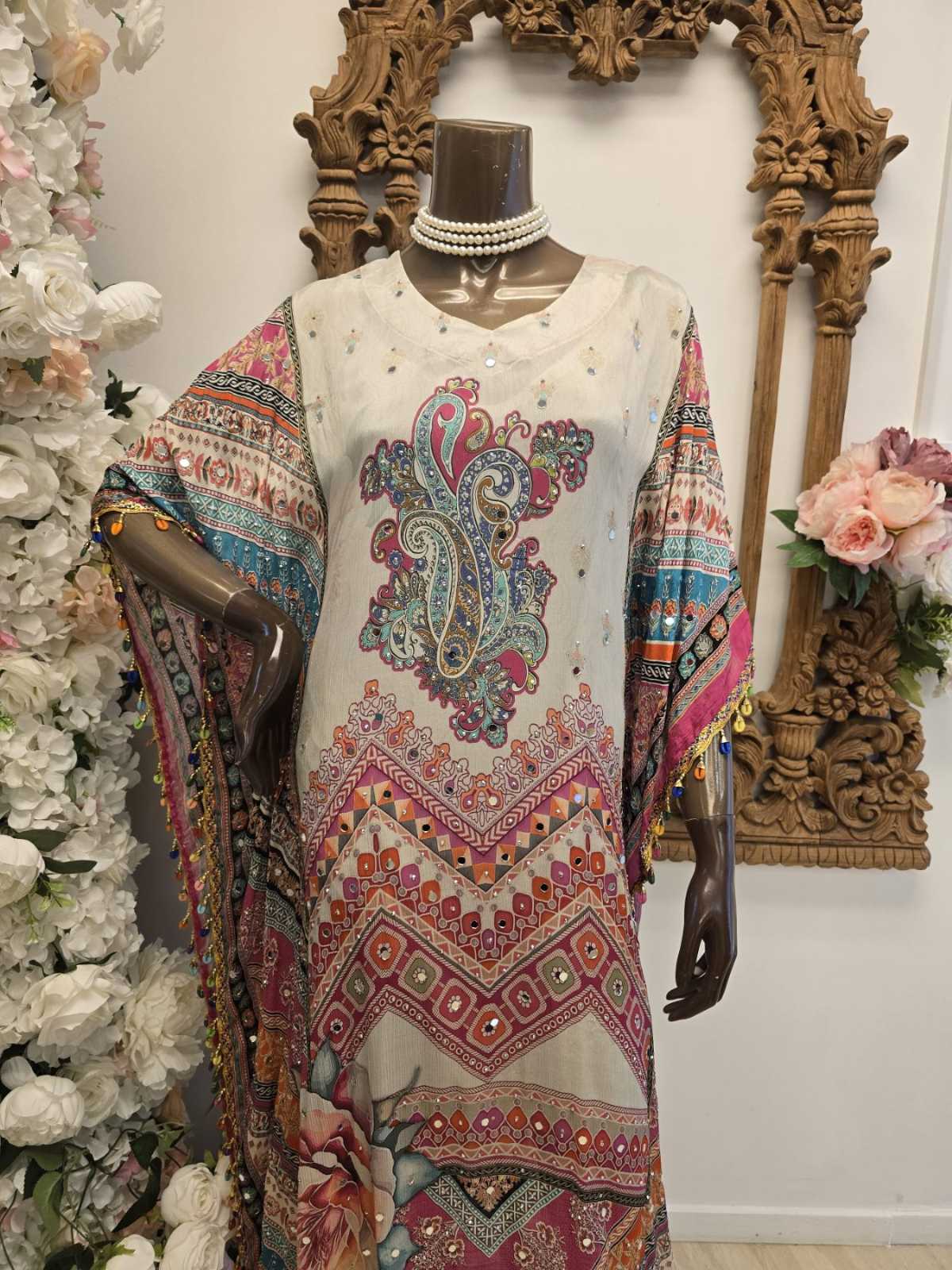 Orchid Spice Kaftan with Pants