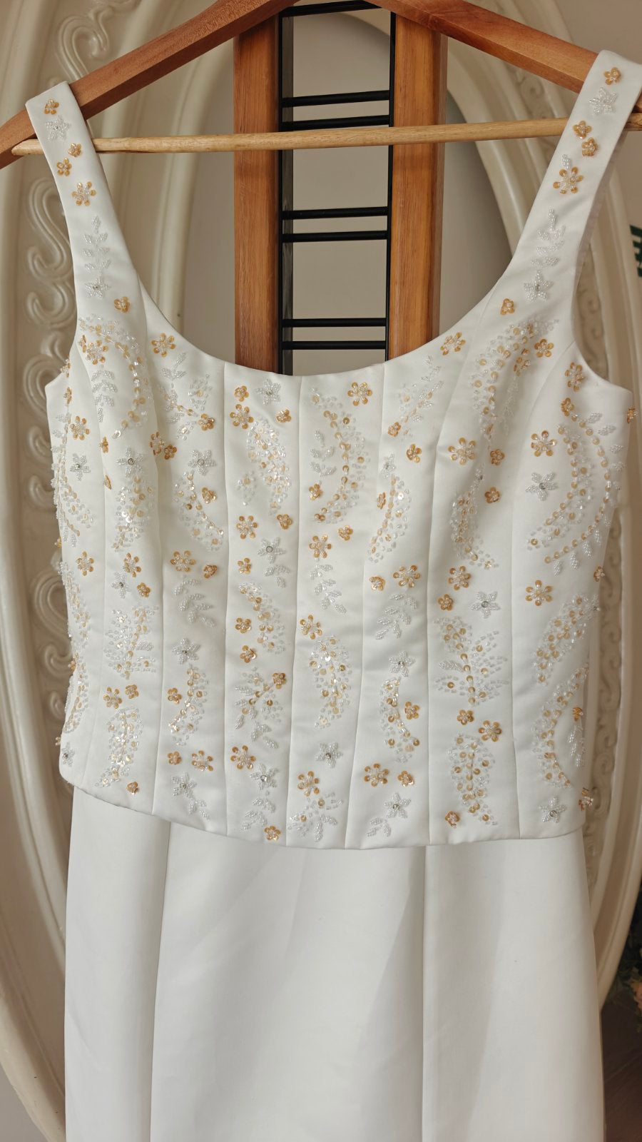 Ivory Panel Gown