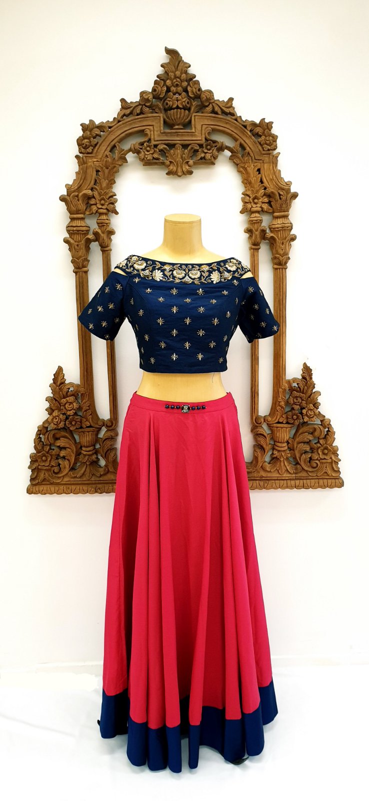 Navy & Pink Lehnga