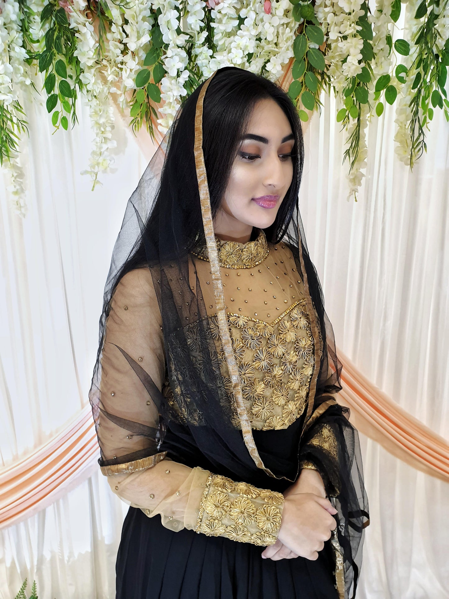 Black & Gold Long Gown