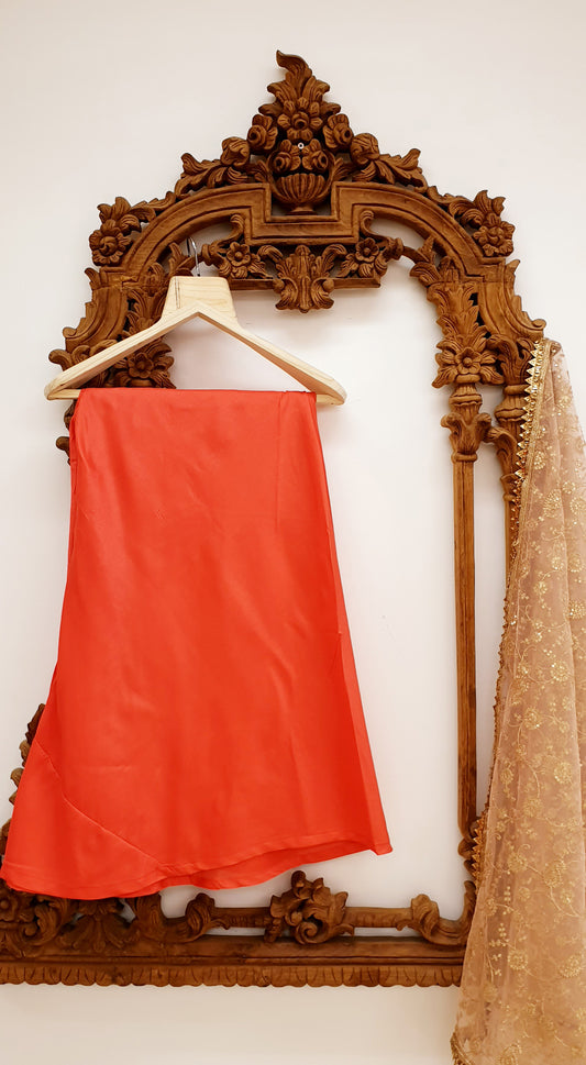 Peach Full Flair Plazo Pants