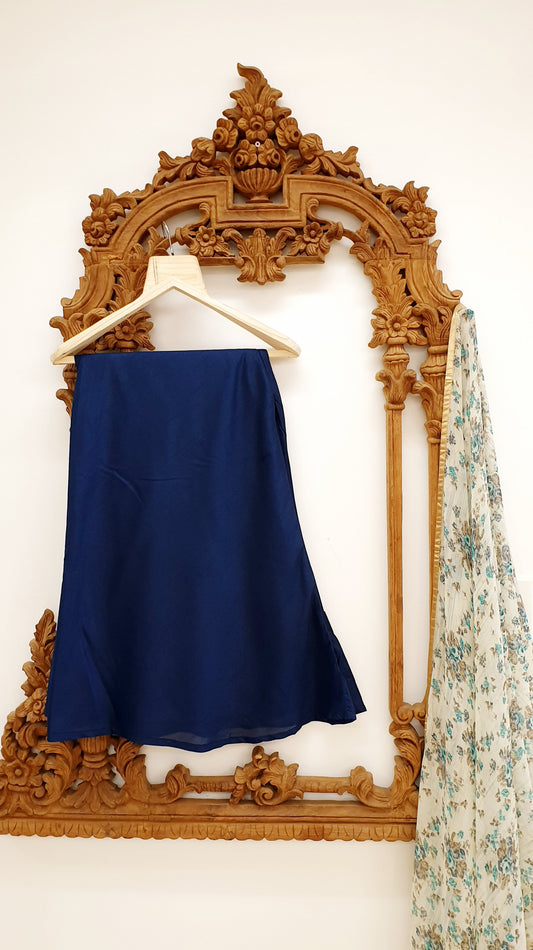 Navy Full Flair Plazo Pants