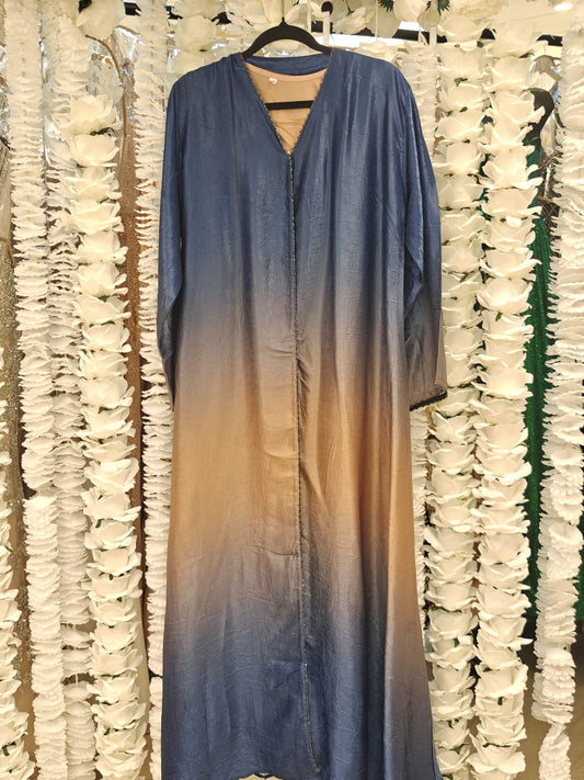 Ombre Blue & Sand Abaya
