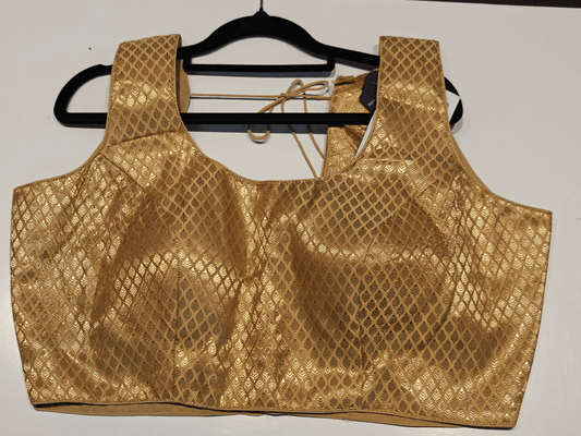 Golden Lattice Blouse