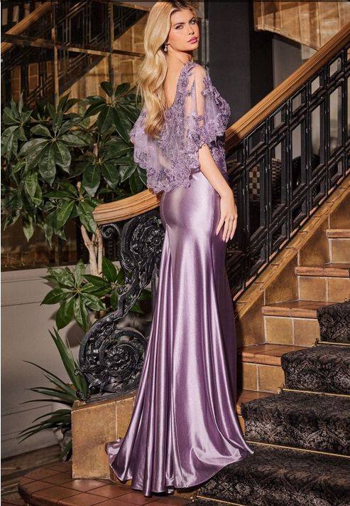 Lavender Lace Gown