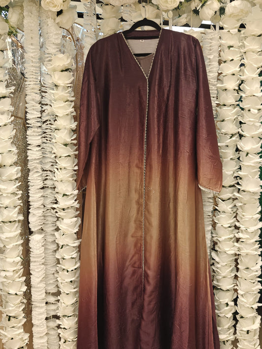 Rose & Mocha Ombre Abaya