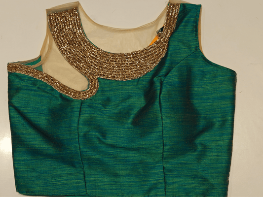Emerald Crest Blouse – Twilight Bloom