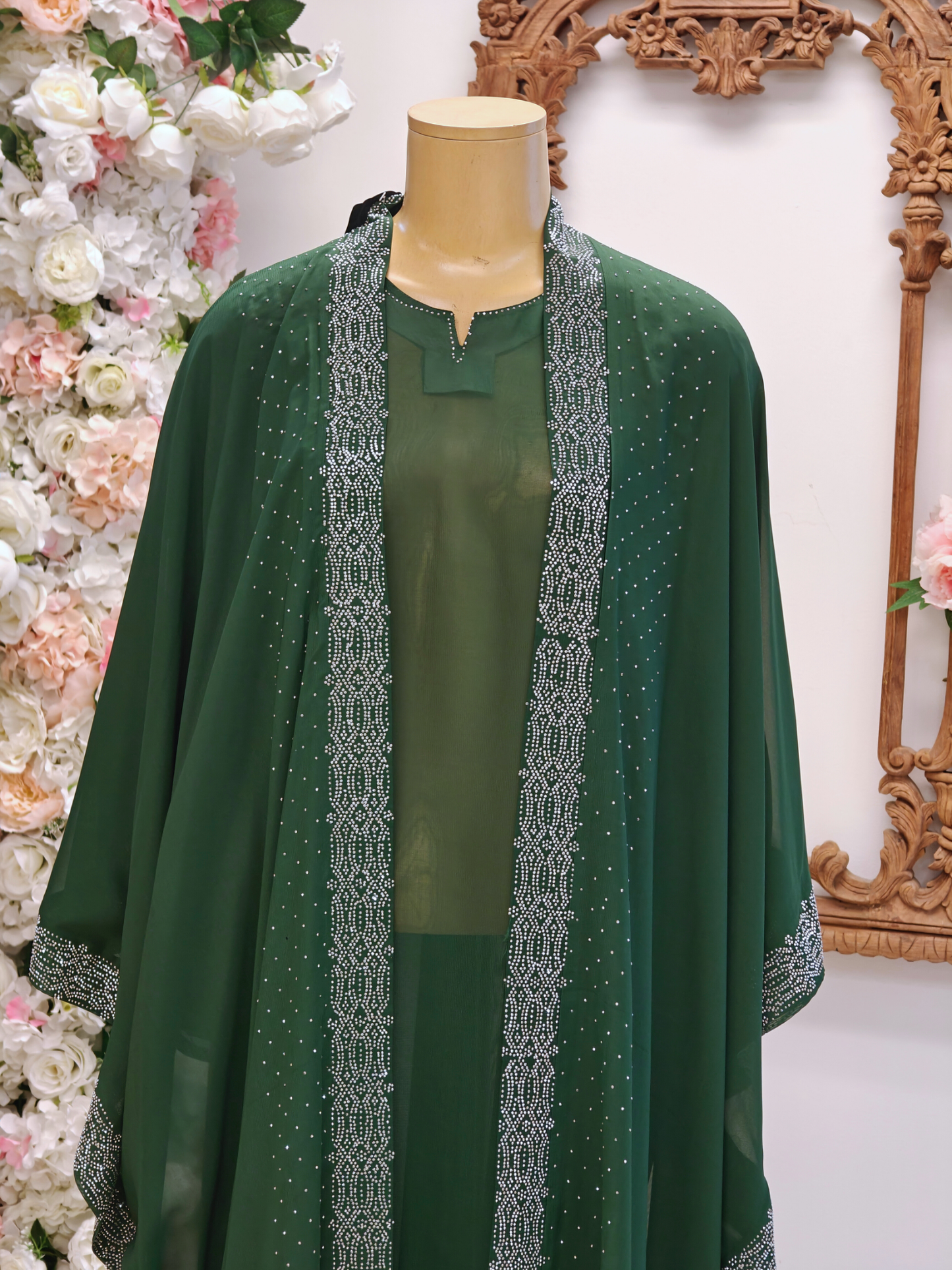 Dark Green Abaya