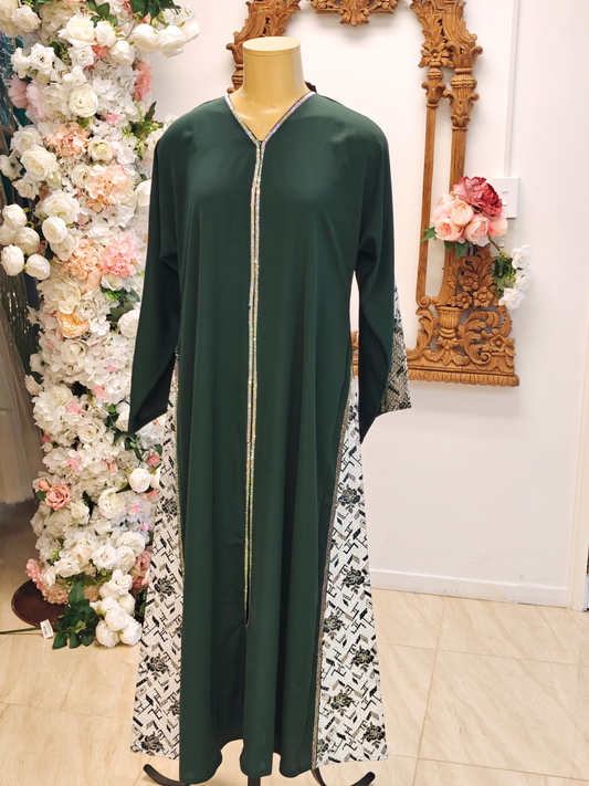 Forest Green Abaya
