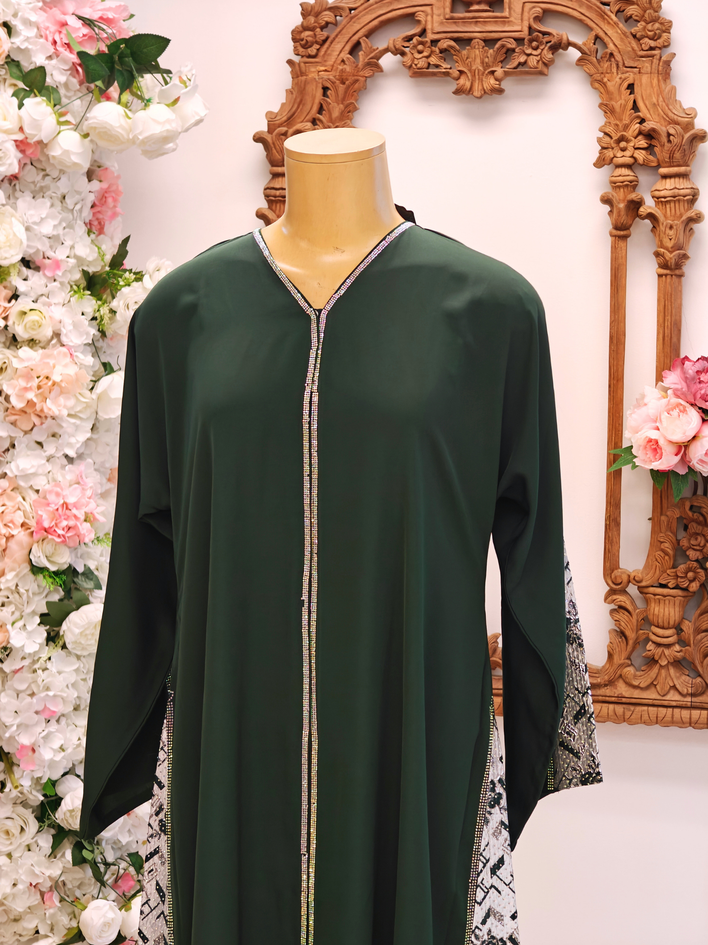 Forest Green Abaya