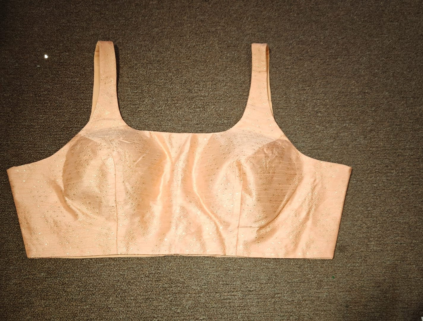 Satin Comfort Blouse– Peach Glint