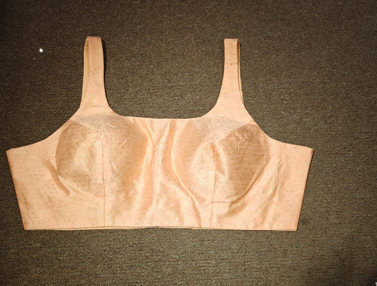 Satin Comfort Blouse– Peach Glint