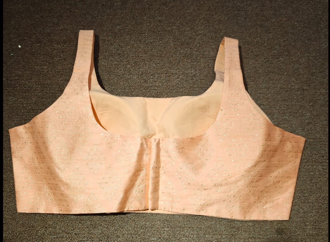 Satin Comfort Blouse– Peach Glint