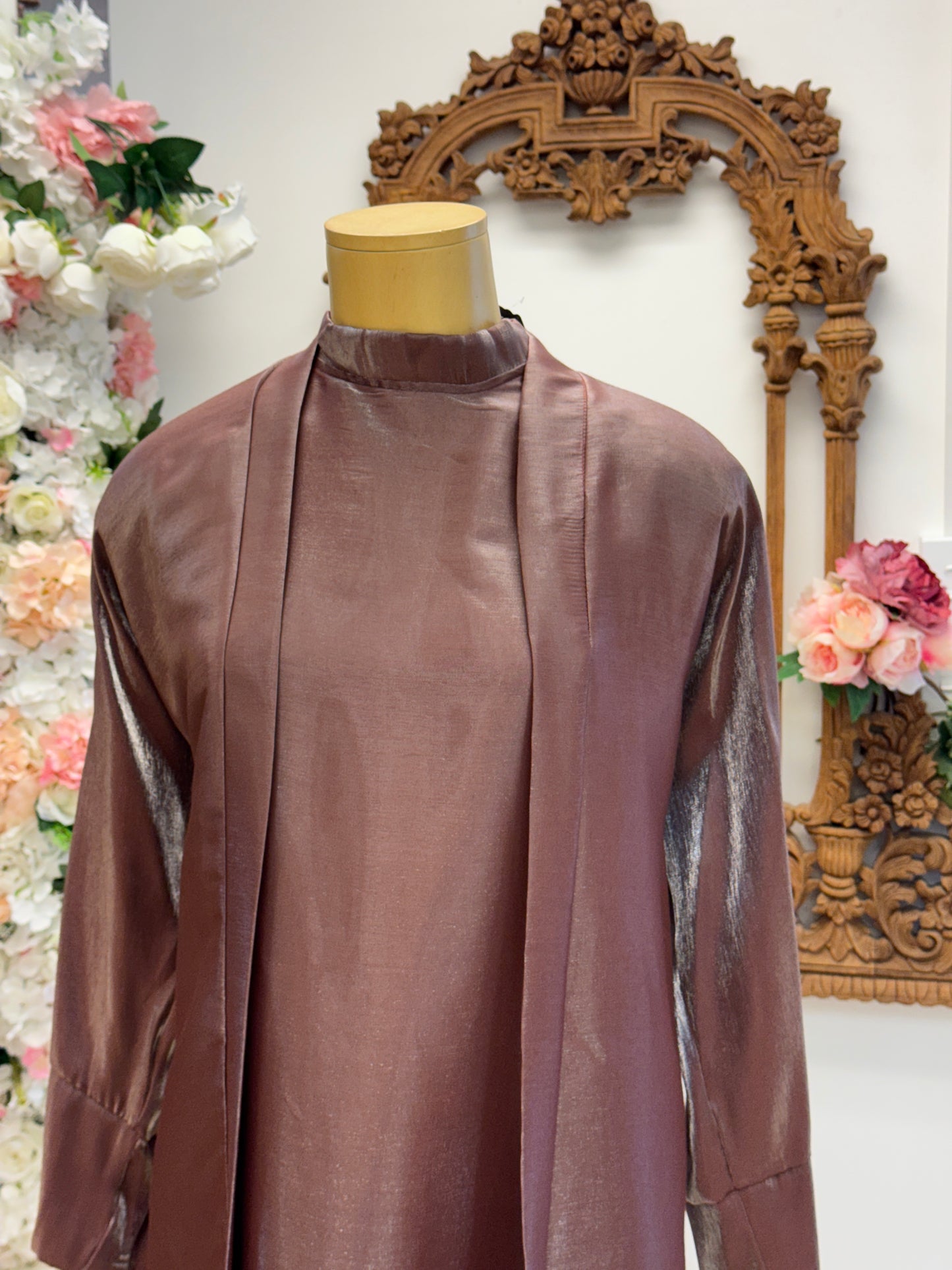 Rosewood Silk Abaya