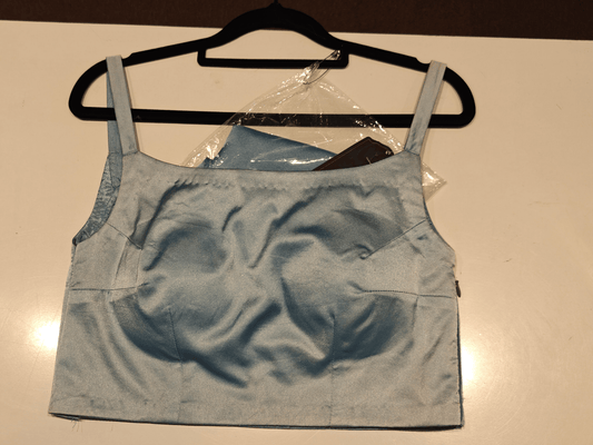 Blue Satin Camisole – Mist Glow
