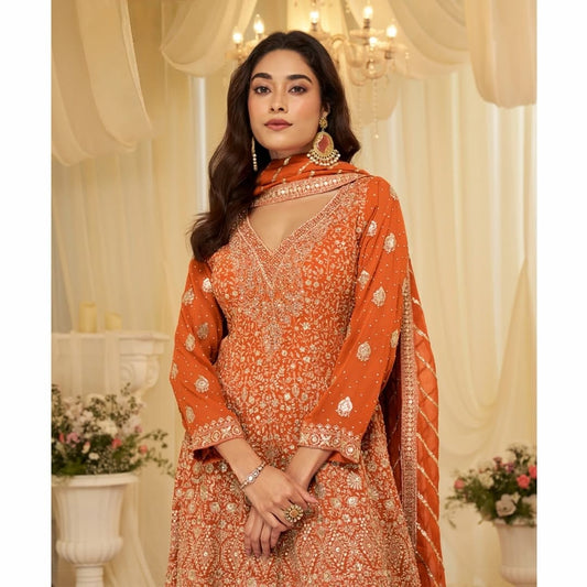 Long Top Palazzo – Orange