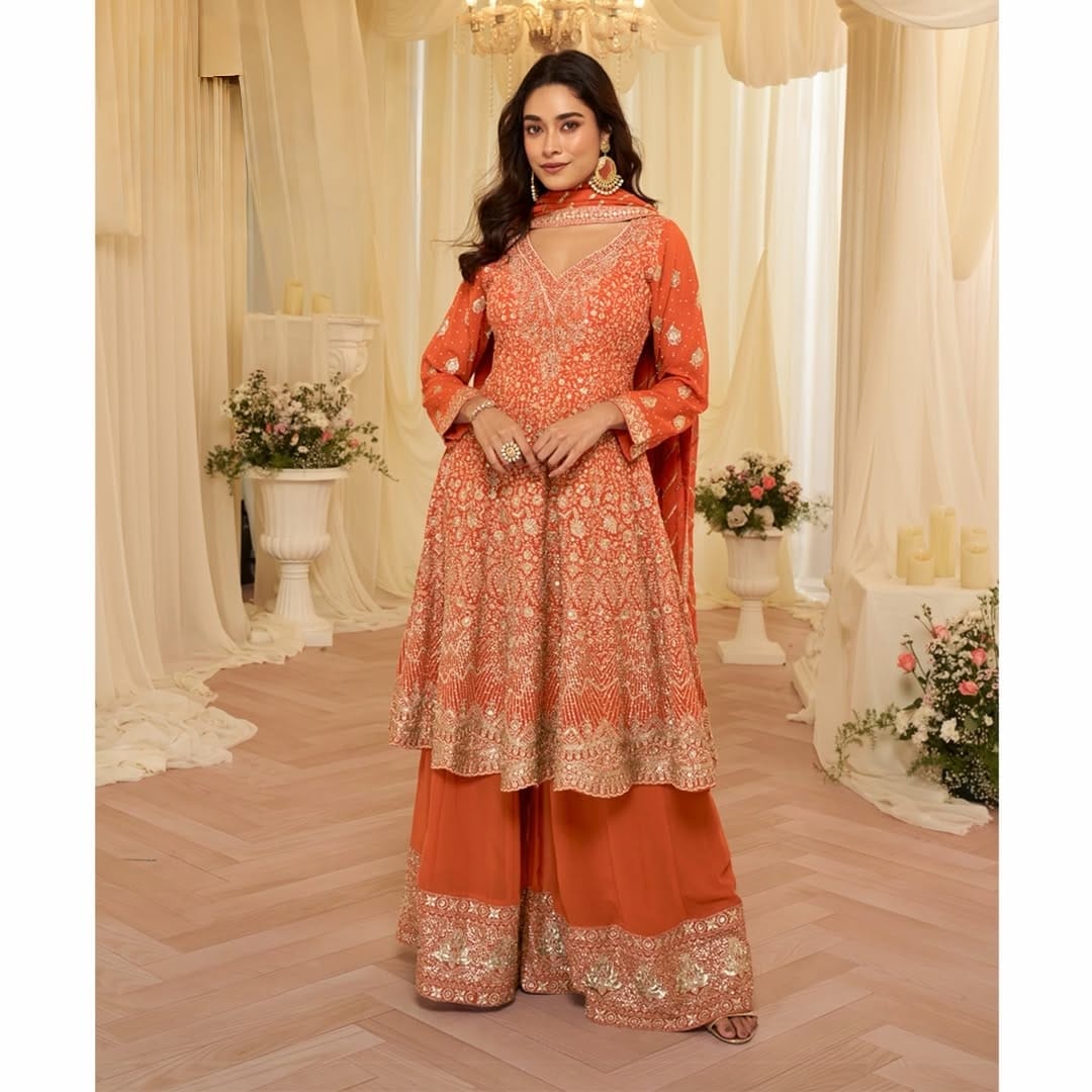 Long Top Palazzo – Orange