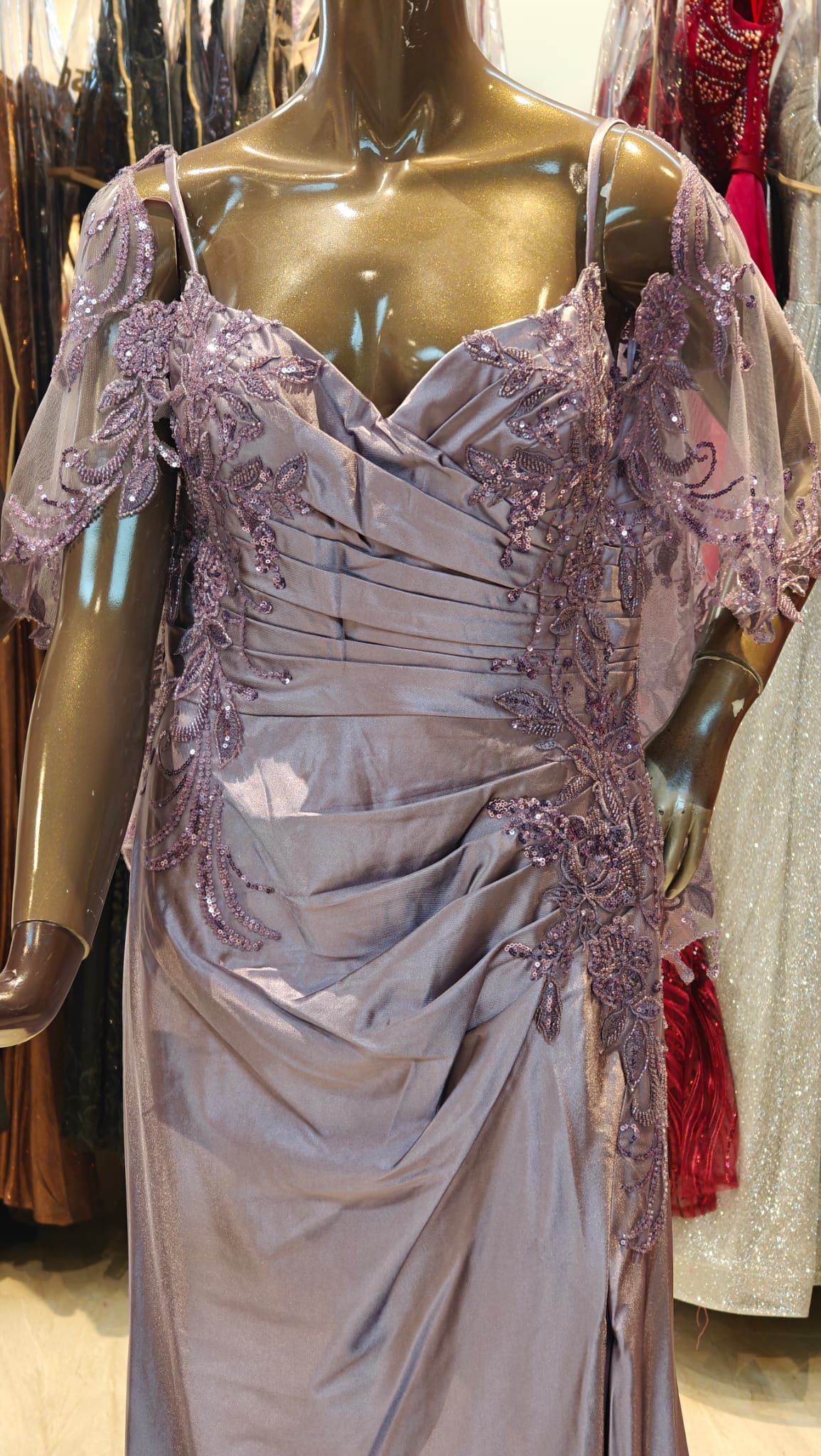 Lavender Lace Gown
