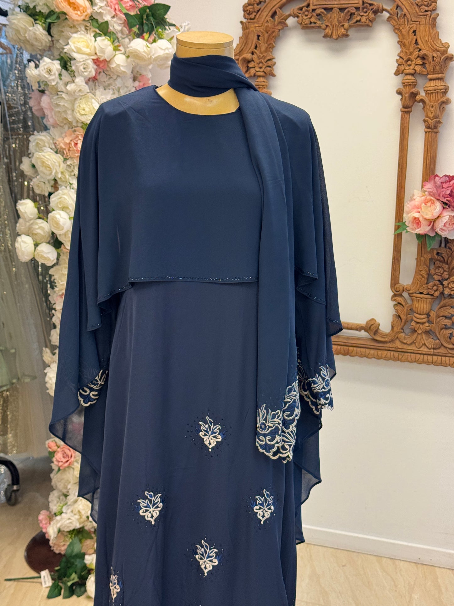 Celestial Navy Abaya