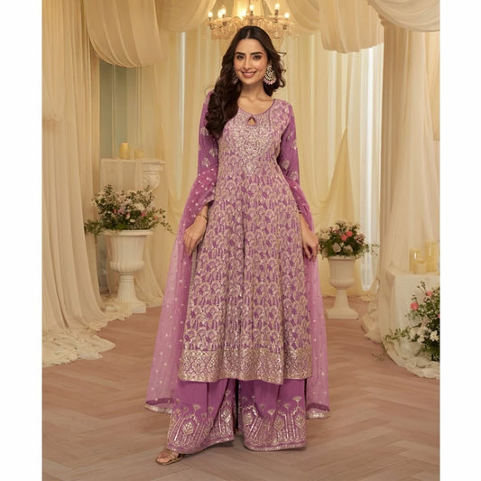 Long Top Palazzo - Mauve