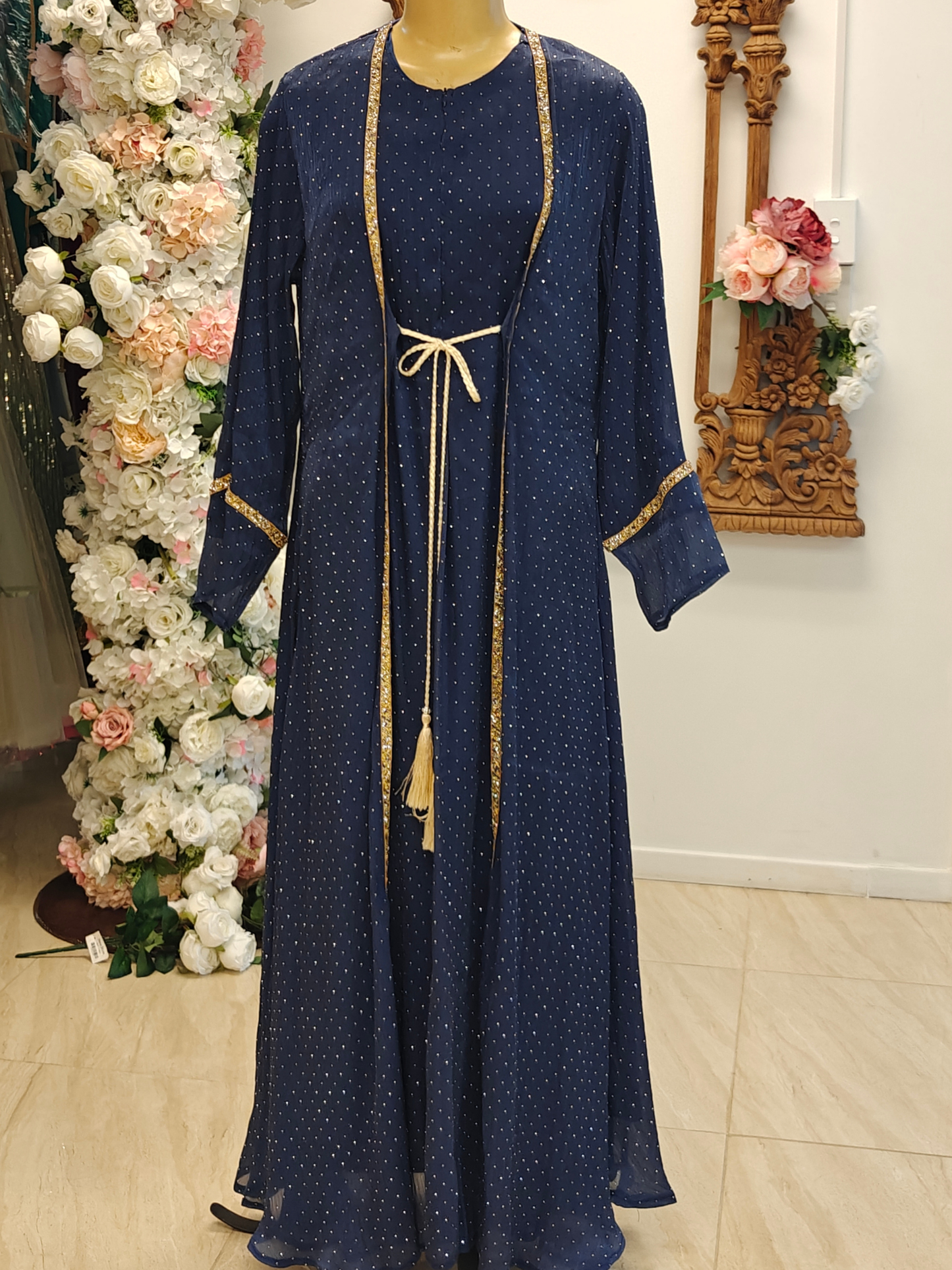 Navy Blue Abaya