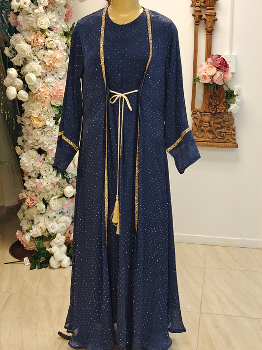Navy Blue Abaya