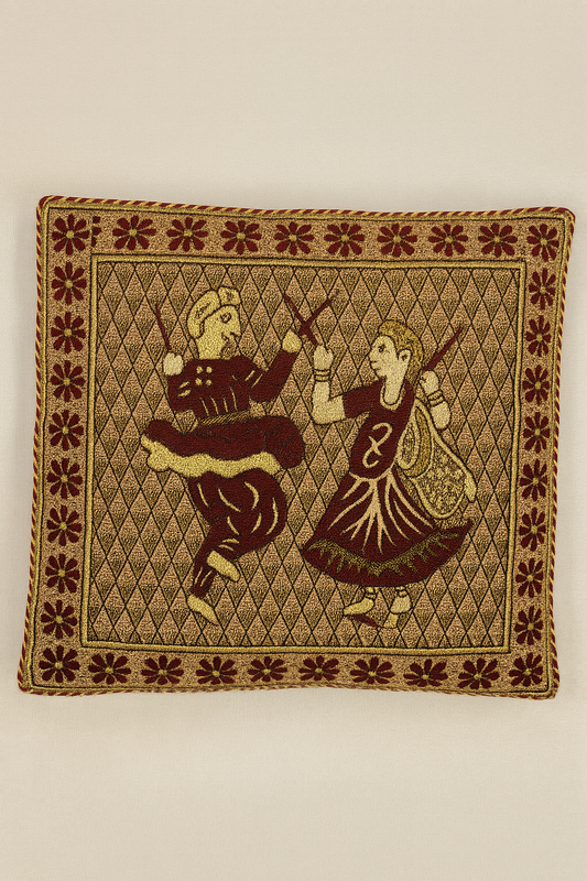 Dandiya Dance Heritage Cushion