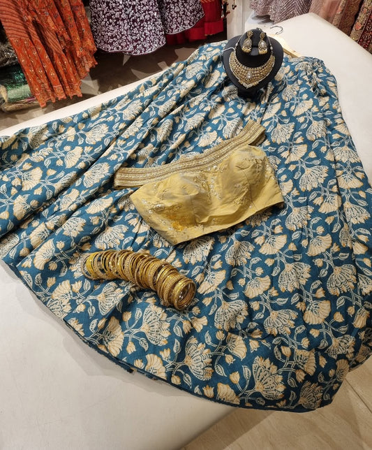 Golden Bloom Lehenga Set