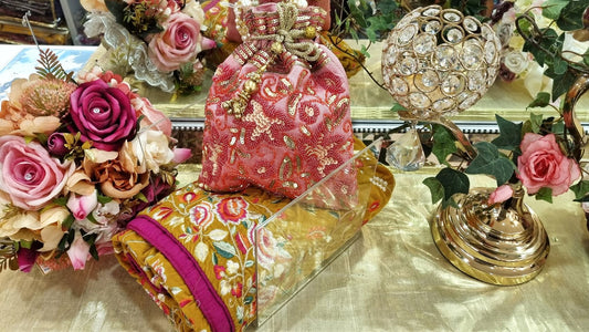 Pink Embellished Bag