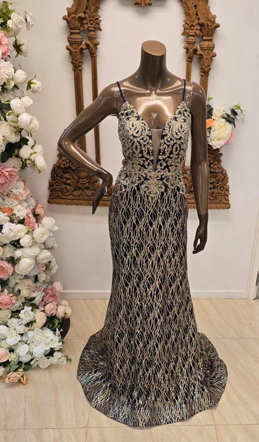 Gilded Midnight Gown