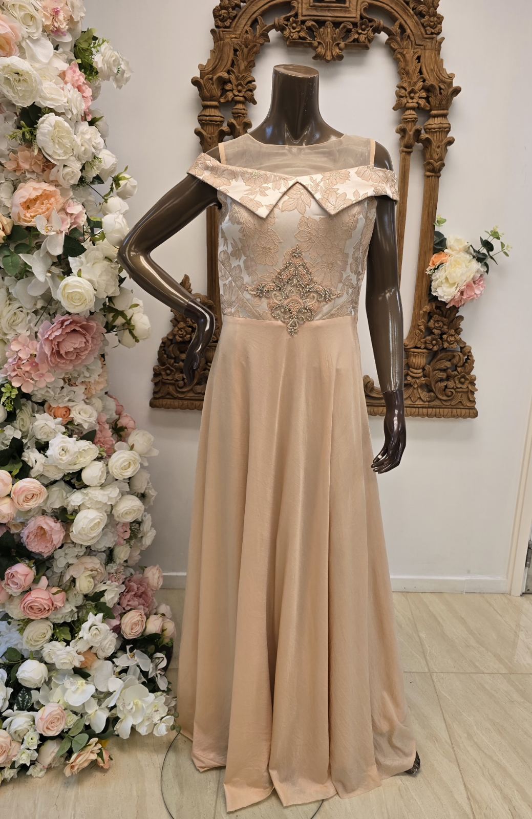 Peach Lycra Dress