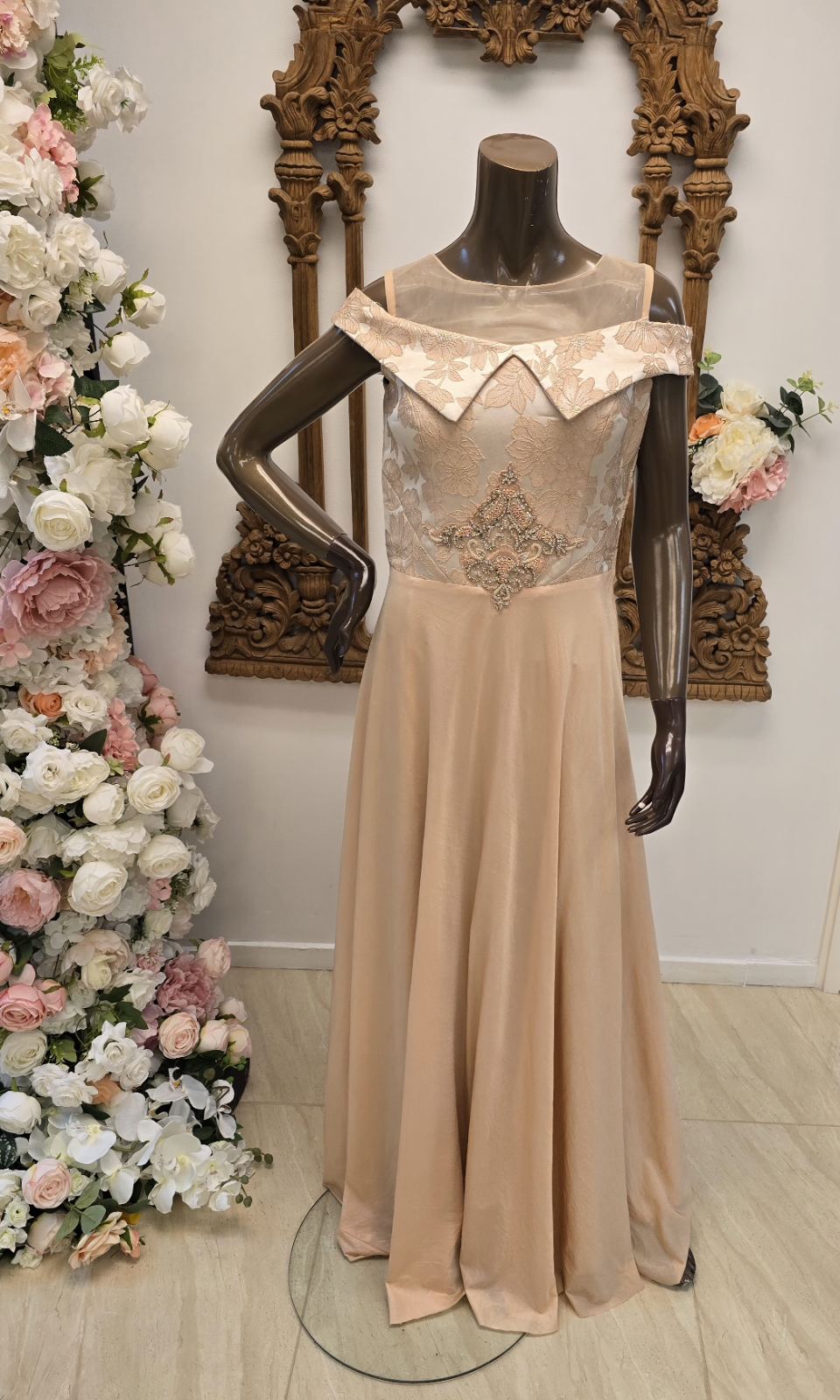 Peach Lycra Dress