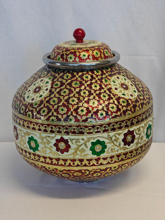 Hand-Painted Heritage Lid Pot Heritage Lid Pot