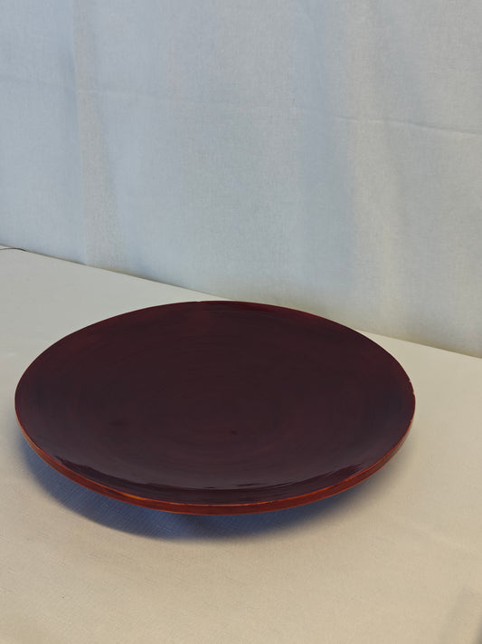 Midnight Glaze Ceramic Charger Plate